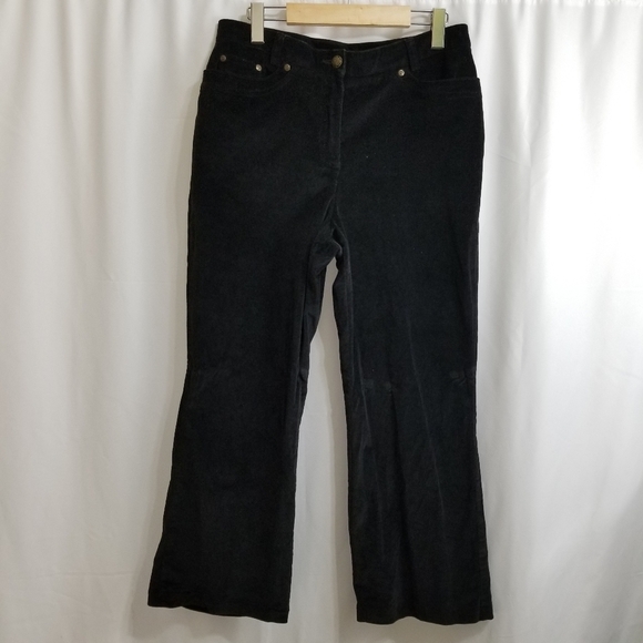 Haggar petite soft corduroy size 10 black pants - Picture 2 of 15